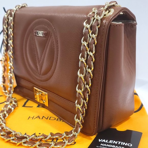 Valentino Handbags - 🤎NWT VALENTINO "ALICE" LEATHER CROSSBODY / SHOULDER BAG in CAROB #VA1067